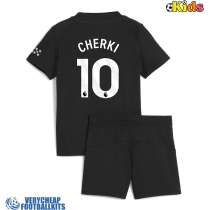 Manchester City Rayan Cherki #10 Replica Away Minikit 2025-26 Short Sleeve (+ pants)